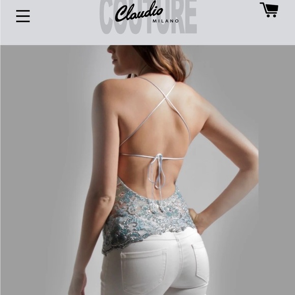 Claudio Milano /Blue swarski crystal top - Picture 9 of 9